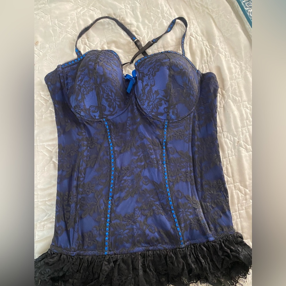 Royal blue/black Lingerie